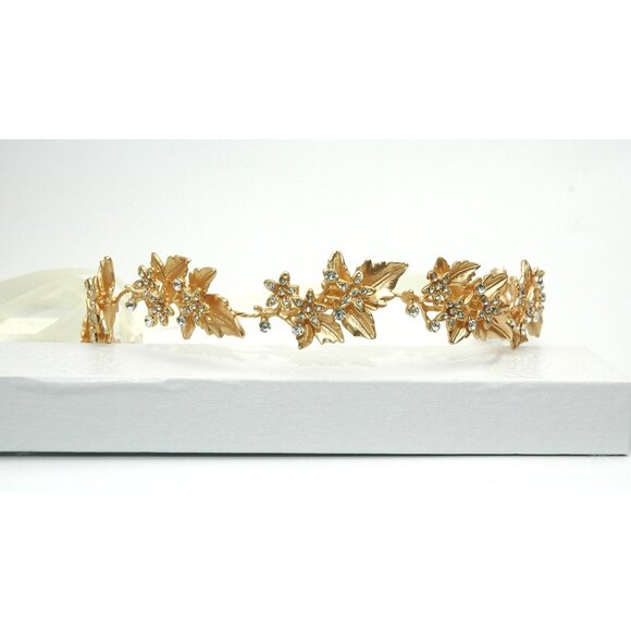 Wedding Bridal Headpiece Gold Tone main image 3